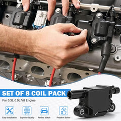Yikesai ignition coil pack for Chevy/GMC, supports 5.3L/6.0L V8 performance.