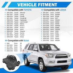 Yikesai front right actuator installed in a Toyota door for reliable operation.