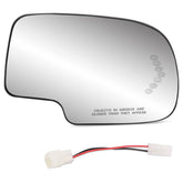 Yikesai exterior passenger-side heated mirror glass for winter visibility