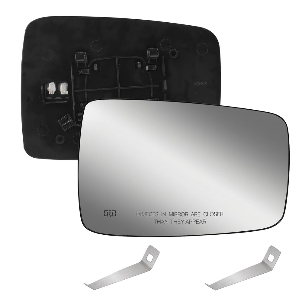 Yikesai passenger right heated mirror glass for Dodge Ram improves winter visibility