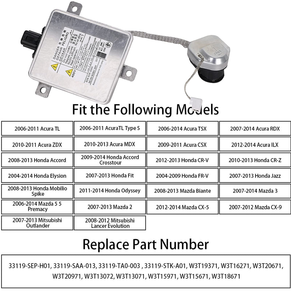 Yikesai W3T19371 igniter module closeup highlighting connection points.