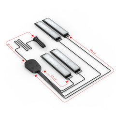 YiLaie 12V cigarette-lighter connector powers the interior lights
