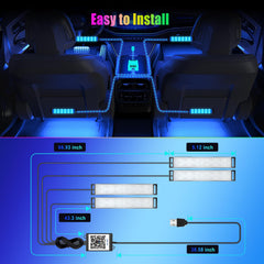 YiLaie car lights sync to music for dynamic in-cabin atmosphere.