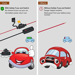 YiLaie brake-warning mode signals braking with red lights for safer visibility.
