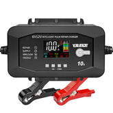 YILEIDE 10A charger front view showing fast charging capability.