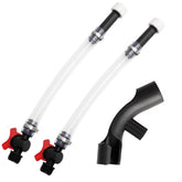 Yilenxuri gas can racing hose with ball valve for smooth fuel flow during pit stops.