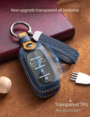 YINEOR Dodge Ram key fob cover shows easy button access.