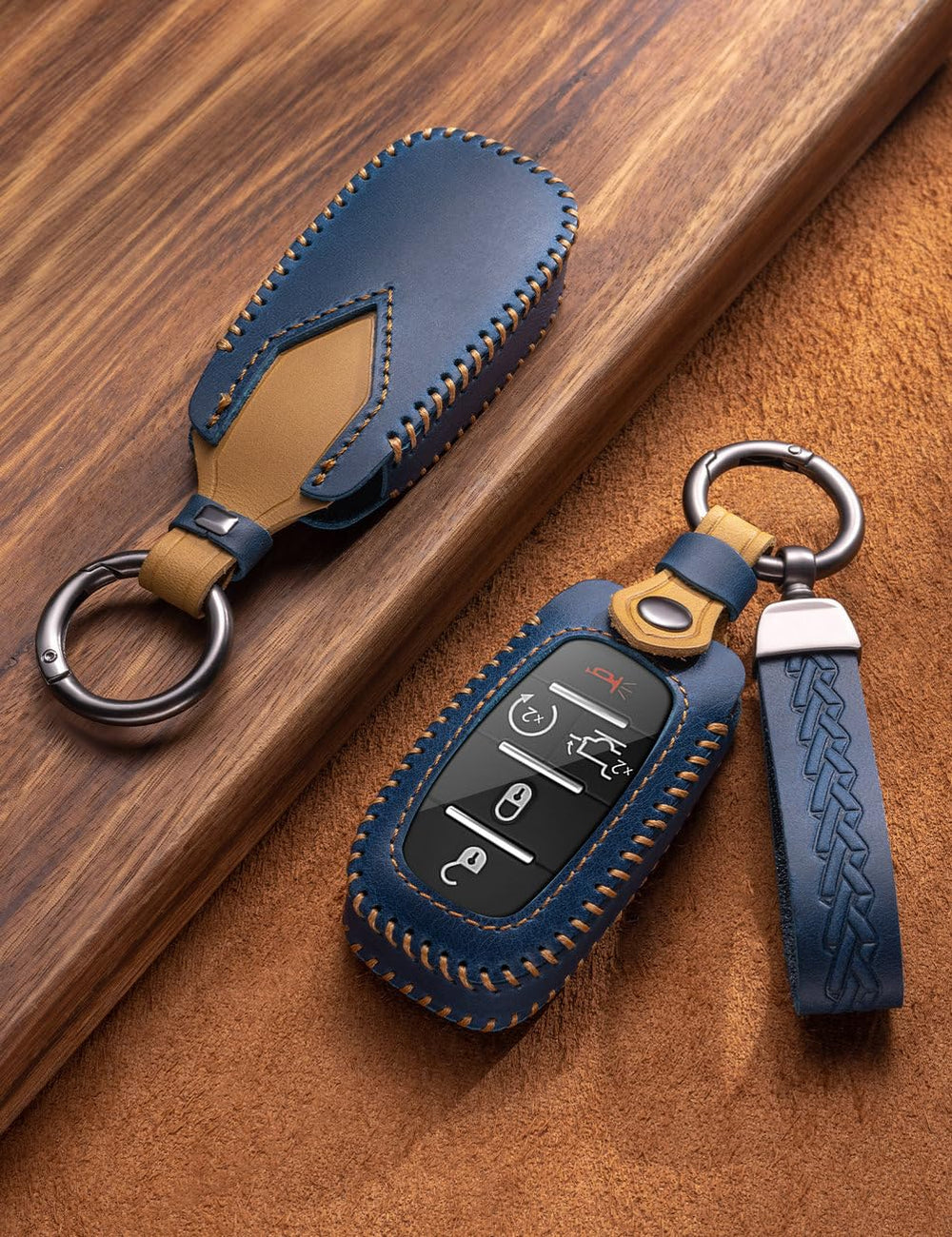 YINEOR protective edge on the Dodge Ram key fob cover minimizes wear.