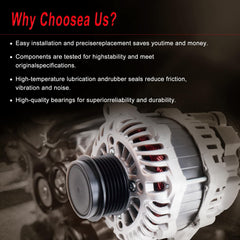 YINHEXYON alternator in-use within engine bay for Fit 2017-2020