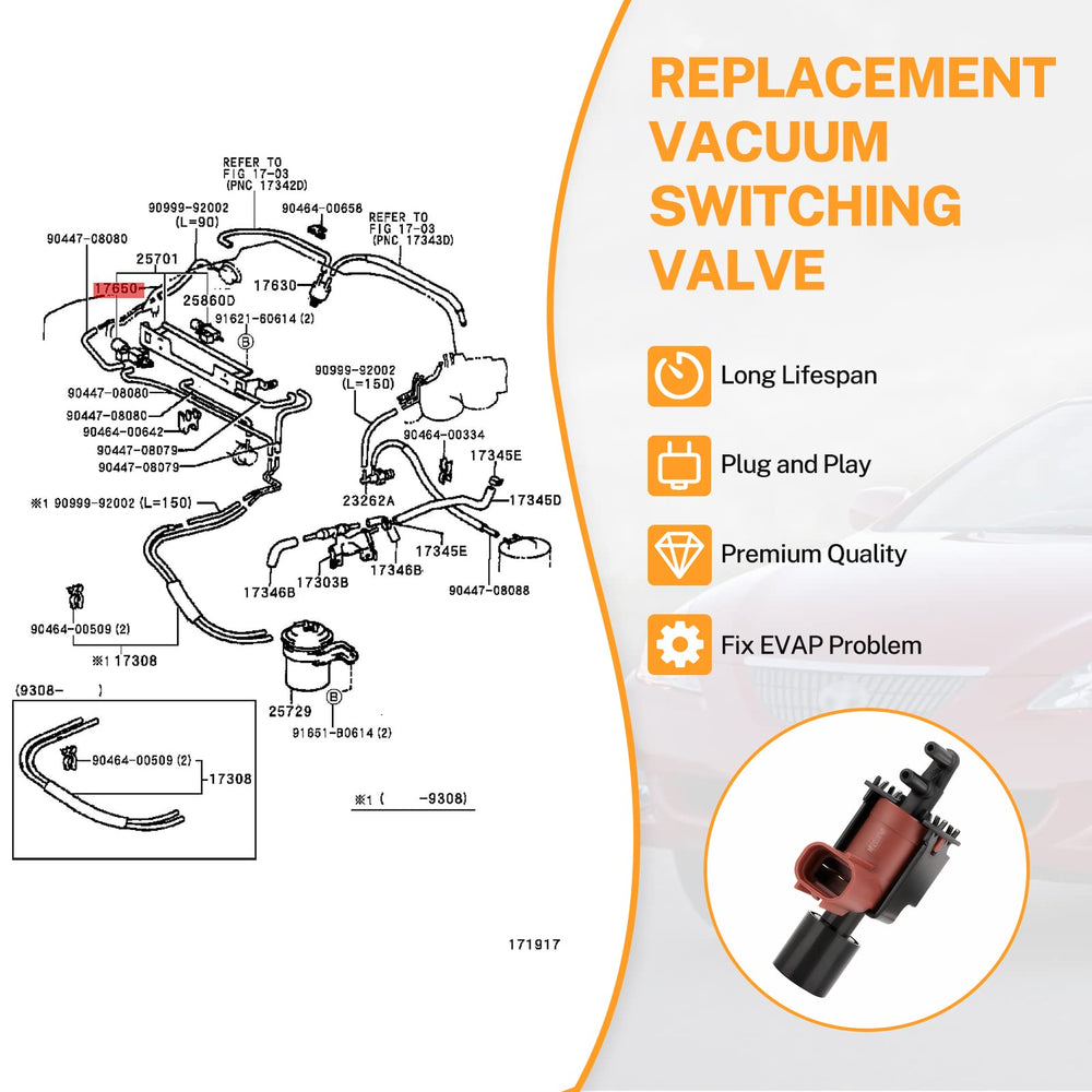 Yinlowa Sienna and Solara valve supports EVAP system reliability.