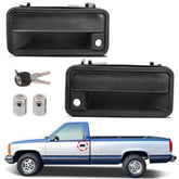 Yinlowa front door handle left with lock cylinder for 1988-2000 Chevy GMC