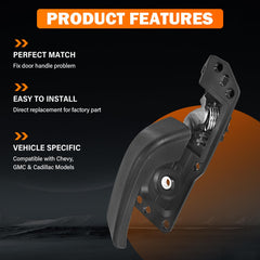 Yinlowa front left door handle replacement 20833606 aligns with factory fit and finish.