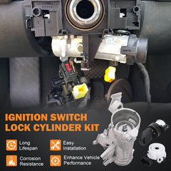 Yinlowa ignition lock cylinder interior view highlights reinforced components for long-lasting performance.