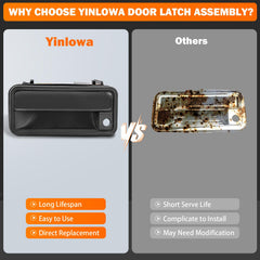 Yinlowa installation-ready pair of exterior door handles