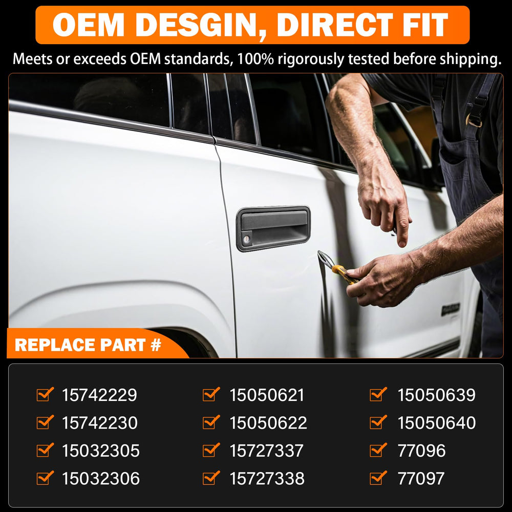 Yinlowa lock cylinder for exterior door handle installed