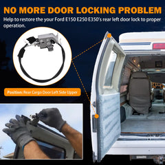 Yinlowa rear cargo door installed on a Ford E-Series van.