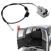 Yinlowa rear left cargo door latch with cable for Ford E-Series vans.