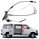 Yinlowa right-side hinged latch close-up for Ford E-series enhances door security.