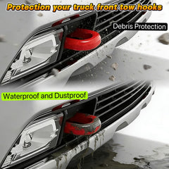Yinnianets tow hook cover adds custom aesthetic to Silverado in red