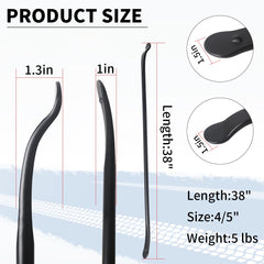 YINZIDUOLAI solid steel tire iron demonstrates durability for roadside changes