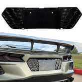 Yipmotiv rear license frame for Corvette C8 Style A enhances style and protects the plate.