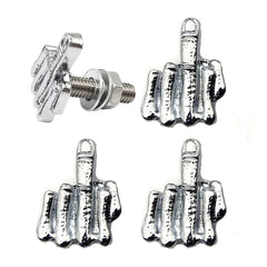 yisige license plate bolts silver set 4 for sturdy mounting