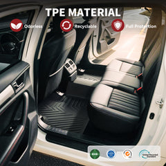 YITAMOTOR CX-5 second-row mats cover passenger and footwell area efficiently.
