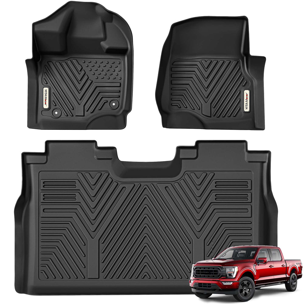 YITAMOTOR Ford F-150 front-row mats with precise fit and all-weather protection.
