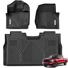 YITAMOTOR Ford F-150 front-row mats with precise fit and all-weather protection.
