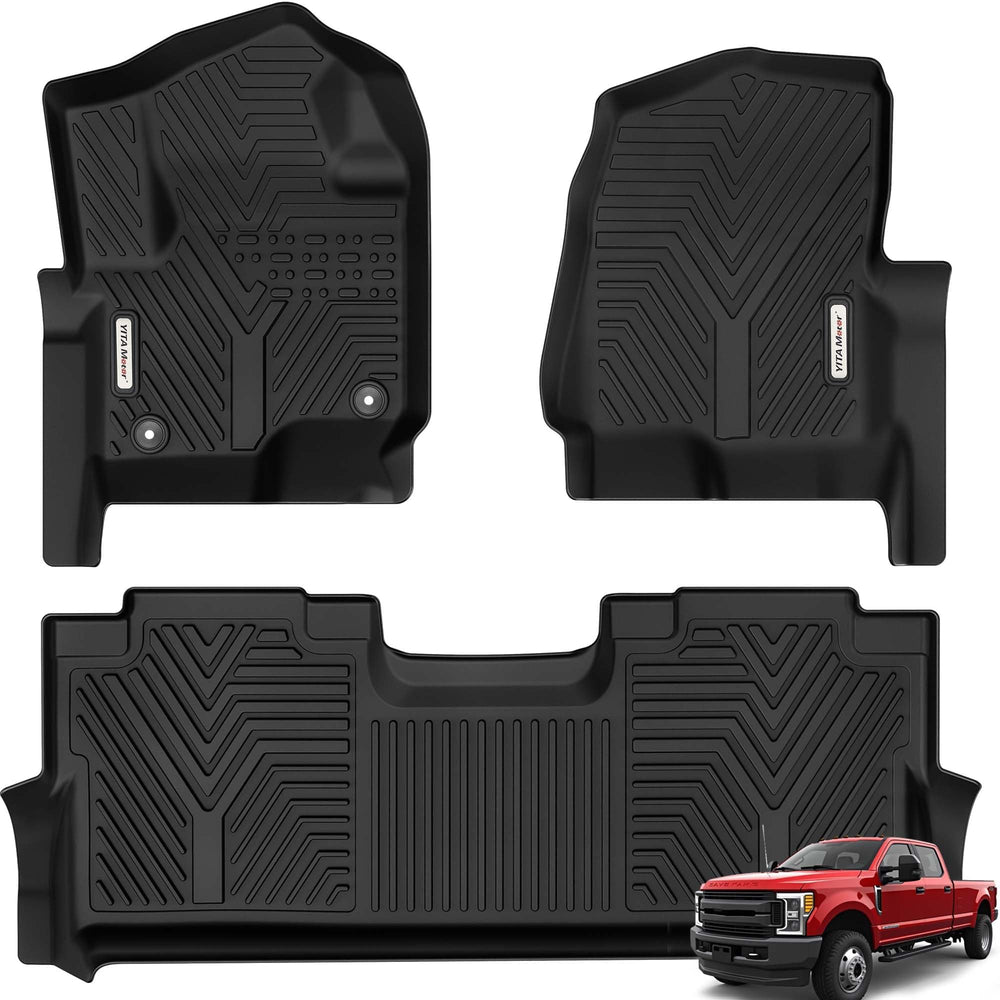 YITAMOTOR Ford Super Duty front bucket seats mats with precise fit