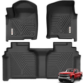 YITAMOTOR front-row floor mat for Silverado/Sierra offers edge-to-edge protection for daily drives.