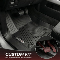 YITAMOTOR RAM 1500 channel-design mats guide liquids away for easy cleanup.