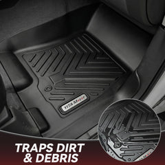 YITAMOTOR Frontier mats all-weather channel design channels liquids for easy cleanup