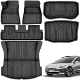 YITAMOTOR Tesla Model 3 floor mats full set shows precise fit and protection.
