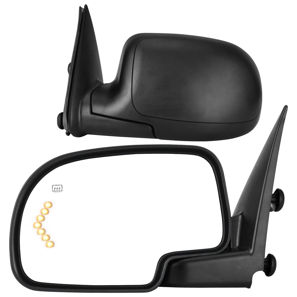 YITAMOTOR towing mirror driver side for Silverado enhances rear visibility and towing awareness.