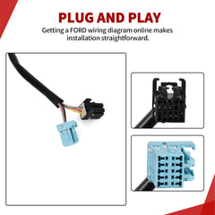 YITAMOTOR towing mirror installation connector allows plug-in setup.