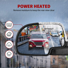YITAMOTOR towing mirror with LED turn signal improves signaling clarity.