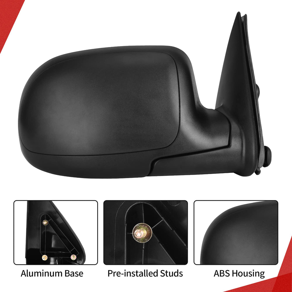 YITAMOTOR towing mirror power heated reduces ice and fog buildup.