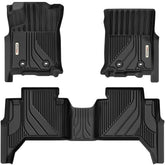 YITAMOTOR Tacoma front-row floor mat with edge protection and easy cleanup