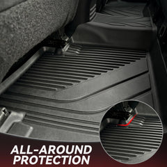 YITAMOTOR Tacoma floor mat raised edges seal in liquids and dirt