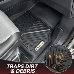 YITAMOTOR Toyota Tundra crew-max coverage mats shield back seats from mud