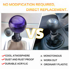 YIUIY marble style gear shift knob for a premium look.