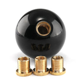 YIUIY Round Ball Shift Knob close-up in pure black for premium grip