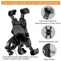 YIUJEFDA bike mount 360-degree rotation for optimal viewing