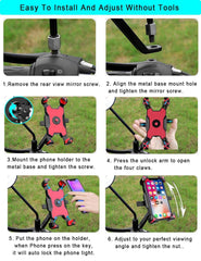 YIUJEFDA on-road usage showing secure phone during bumpy rides.