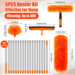 Yiyiring window washer and squeegee for glass cleaning