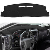 Yiz dash cover on Silverado 1500 dashboard enhances sun protection and style