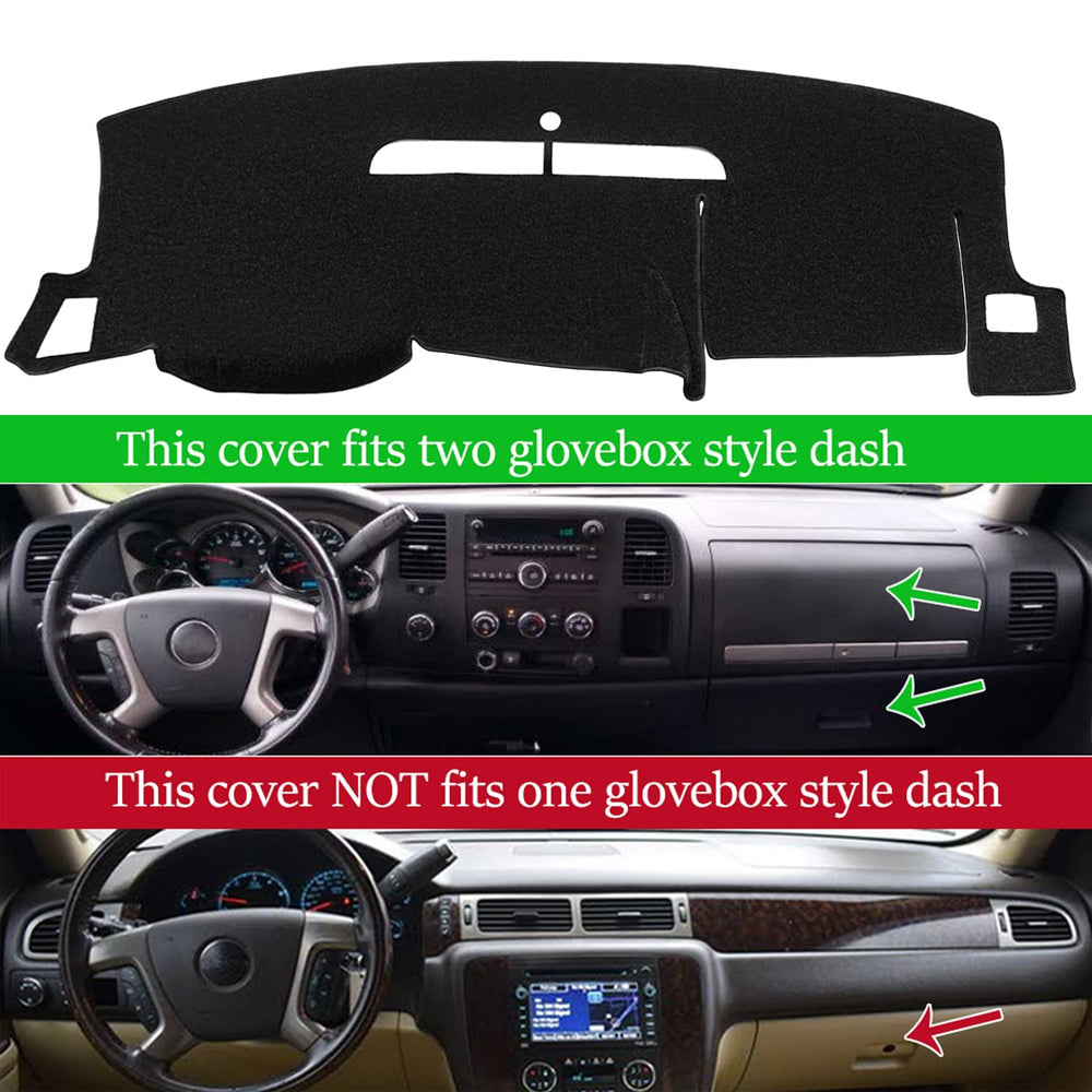 YIZ dashboard cover for GMC Sierra 2007 2013 preserves speaker clarity