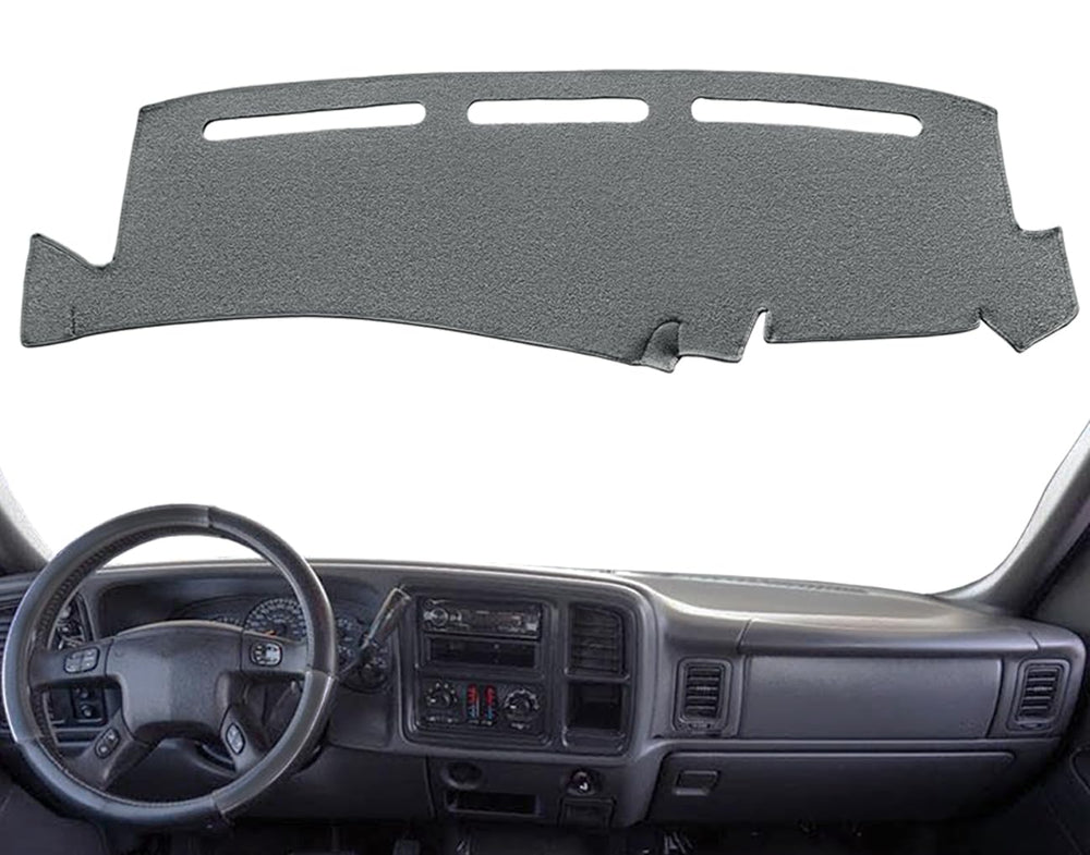 Yiz dash cover on 2000–2006 Tahoe/Suburban dashboard protecting from sun while vents remain accessible.