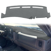 Yiz dash cover mat on a 1999–2006 Sierra/Silverado dashboard for precise fit and sun protection.